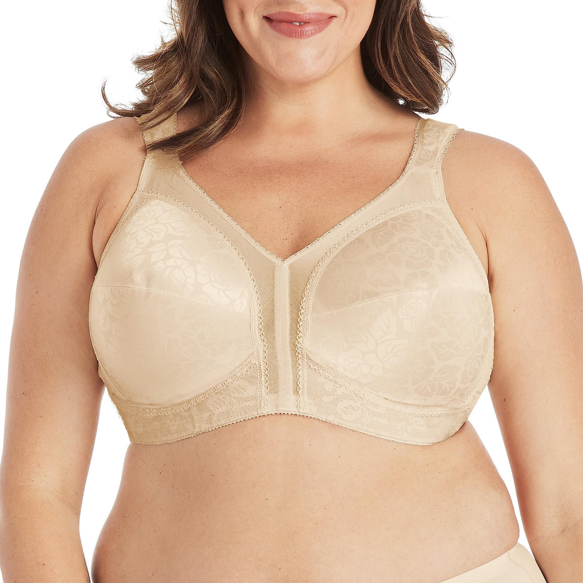 Playtex womens 18 Hour Original Comfort Strap Us4693, Available in Single and 2-packs Full Coverage Bra, Natural Beige/Natural Beige, 36B US