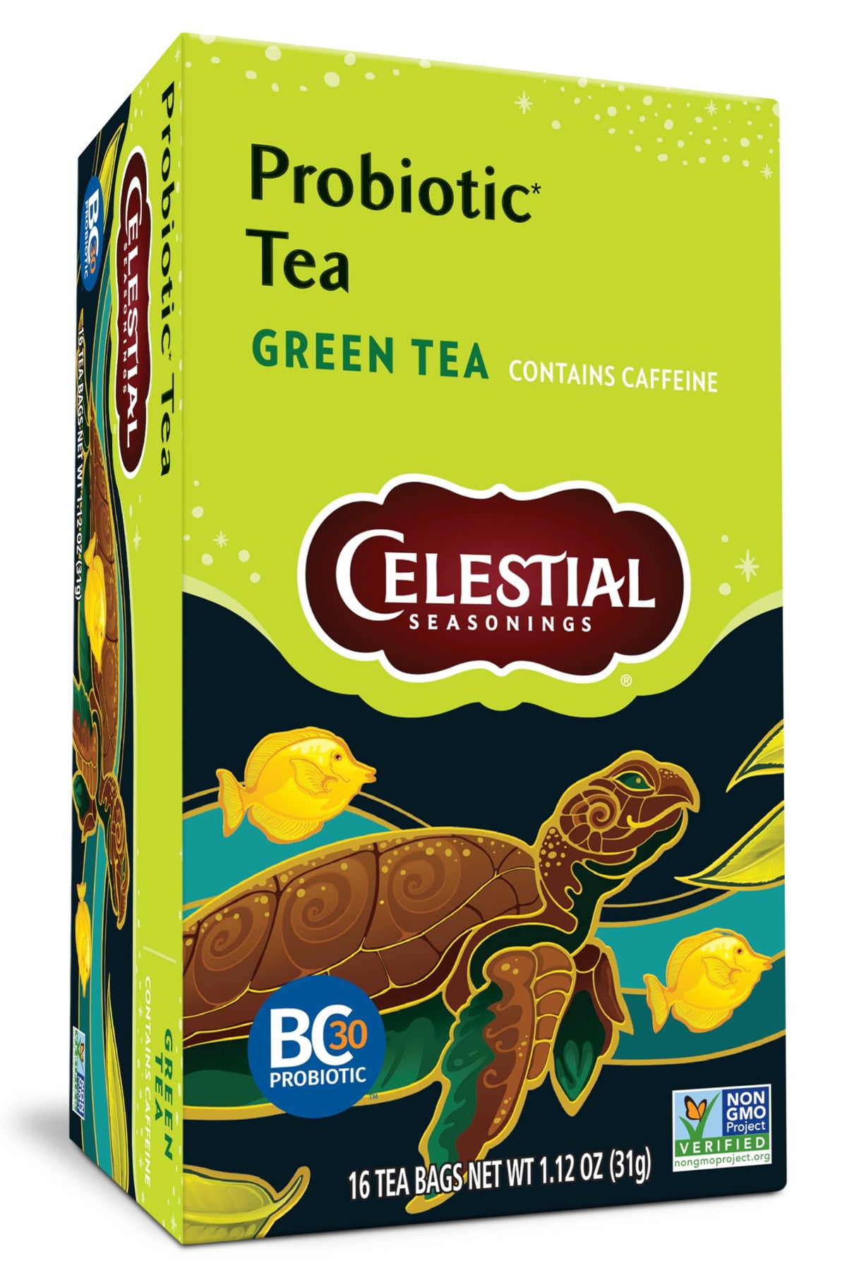 Celestial Seasonings Probiotic Green Tea 16 tea bags