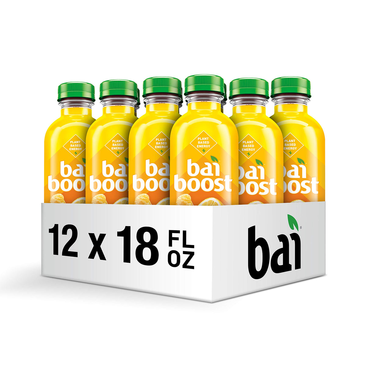 Bai Boost Togo Tangerine Citrus, Antioxidant Infused Beverage, 18 fl oz bottle (Pack of 12)