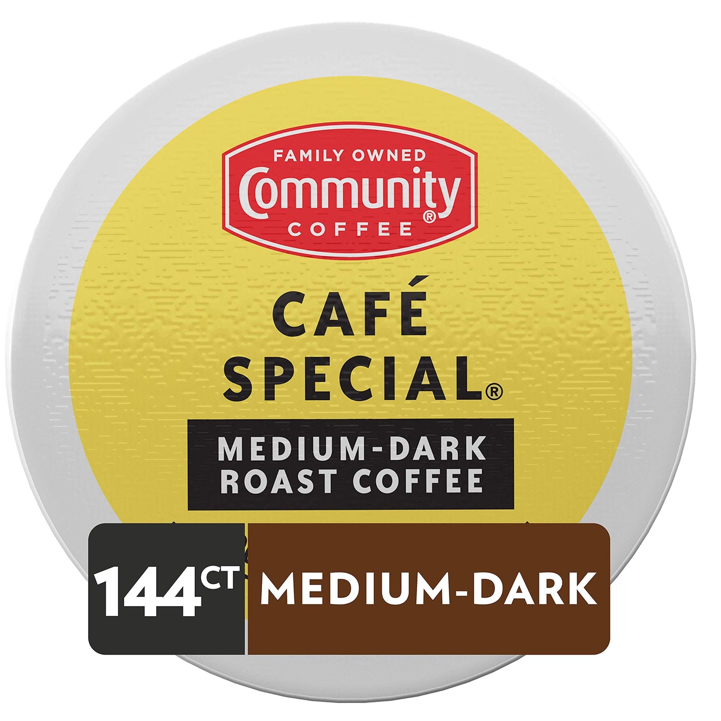 Community Coffee Café Special Medium Dark Roast, 144 Single-Serve Keurig K-Cup Pods, 36 Count (Pack of 4)