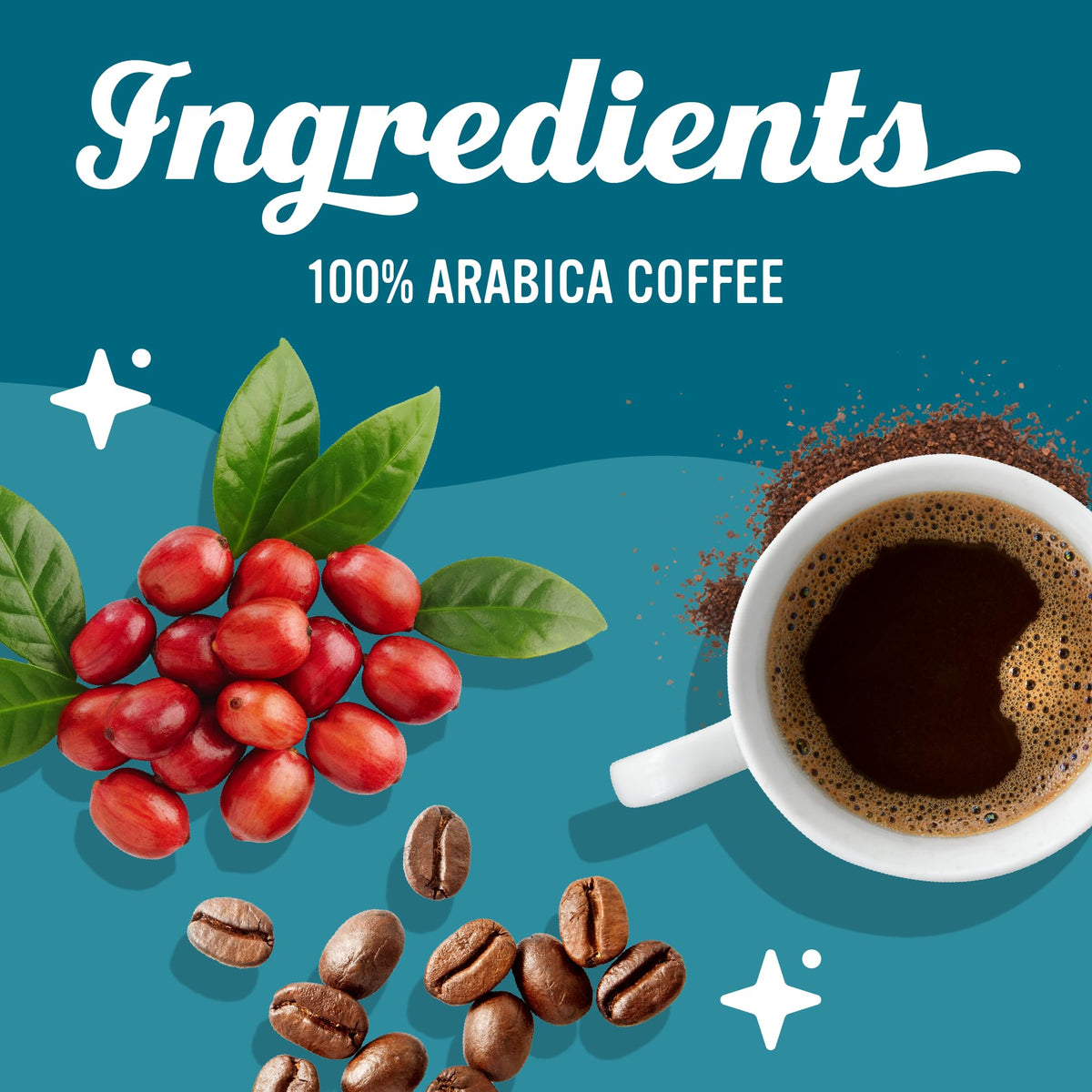 Caribou Coffee, Dark Roast Ground Coffee - French Roast 72 Ounces (6 Bags of 12 Ounces)