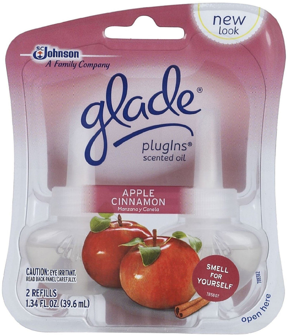 GLADE PlugIns Scented Oil Refill, Apple Cinnamon 2 ea (Pack of 9)
