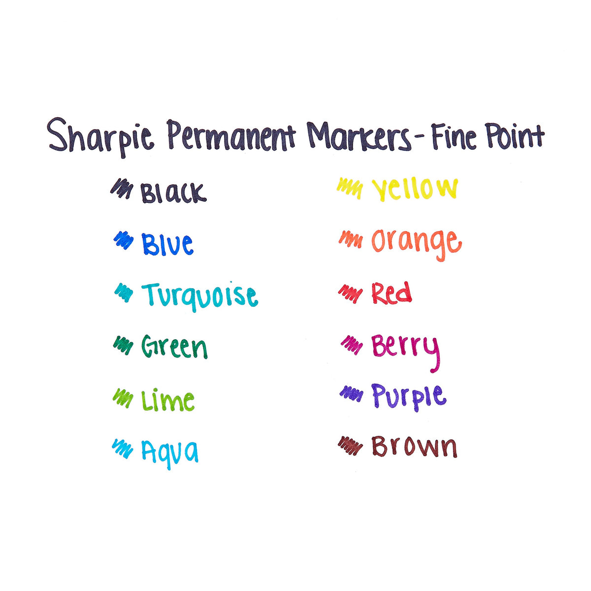 SHARPIE 35010 Fine Point Permanent Marker, Black, 36-count