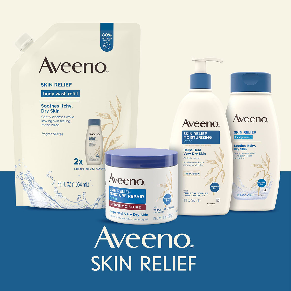 Aveeno Skin Relief Moisturizing Lotion For Sensitive Skin, 12 Ounce