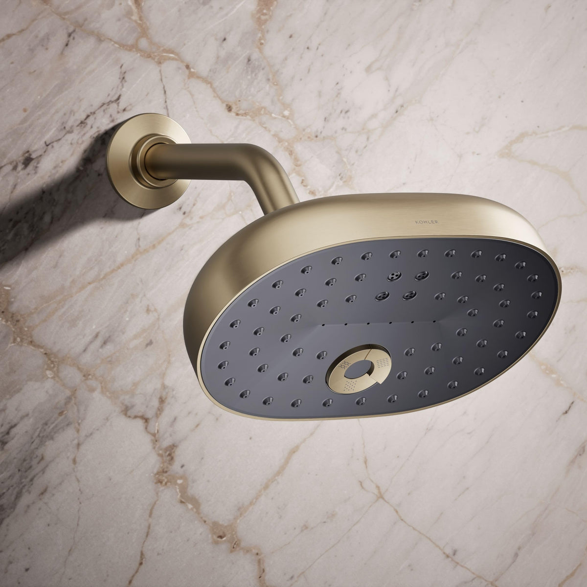 Kohler 26290-BV Statement® Three-function showerhead, 2.5 gpm, Vibrant Brushed Bronze