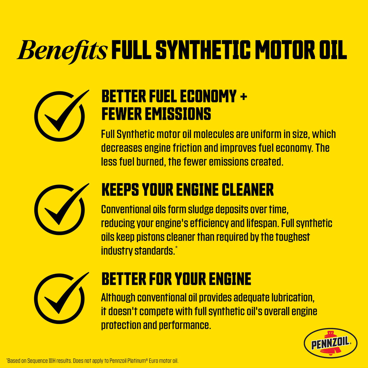 Pennzoil Platinum Full Synthetic 0W-16 Motor Oil, 5 Quart
