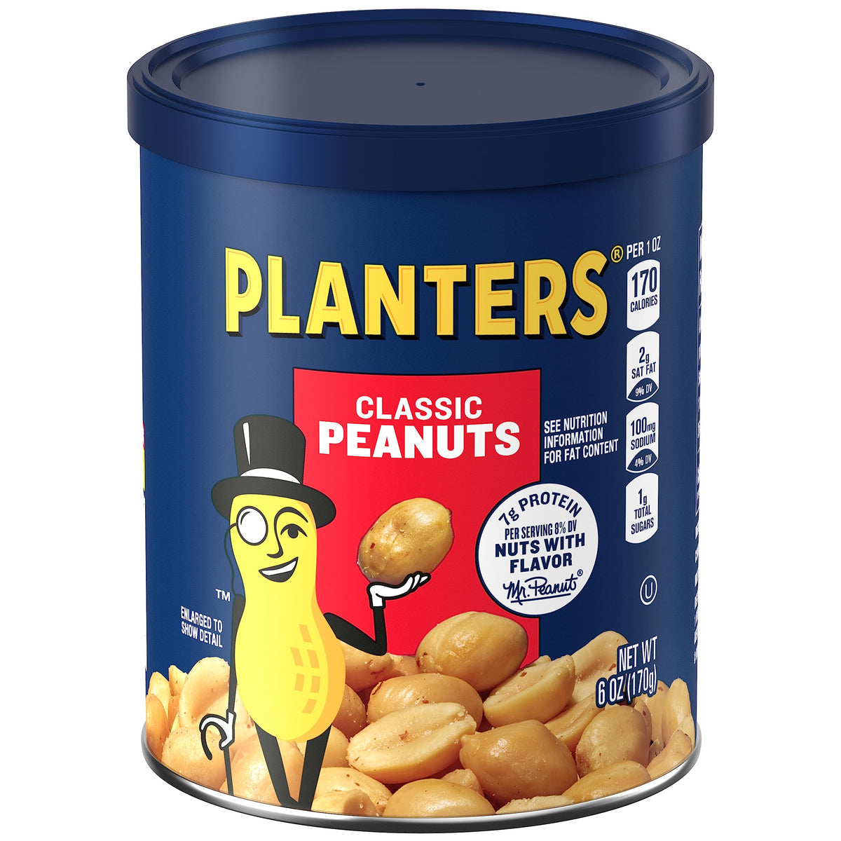 Planters Classic Peanuts, 8 Count, 48 Ounce