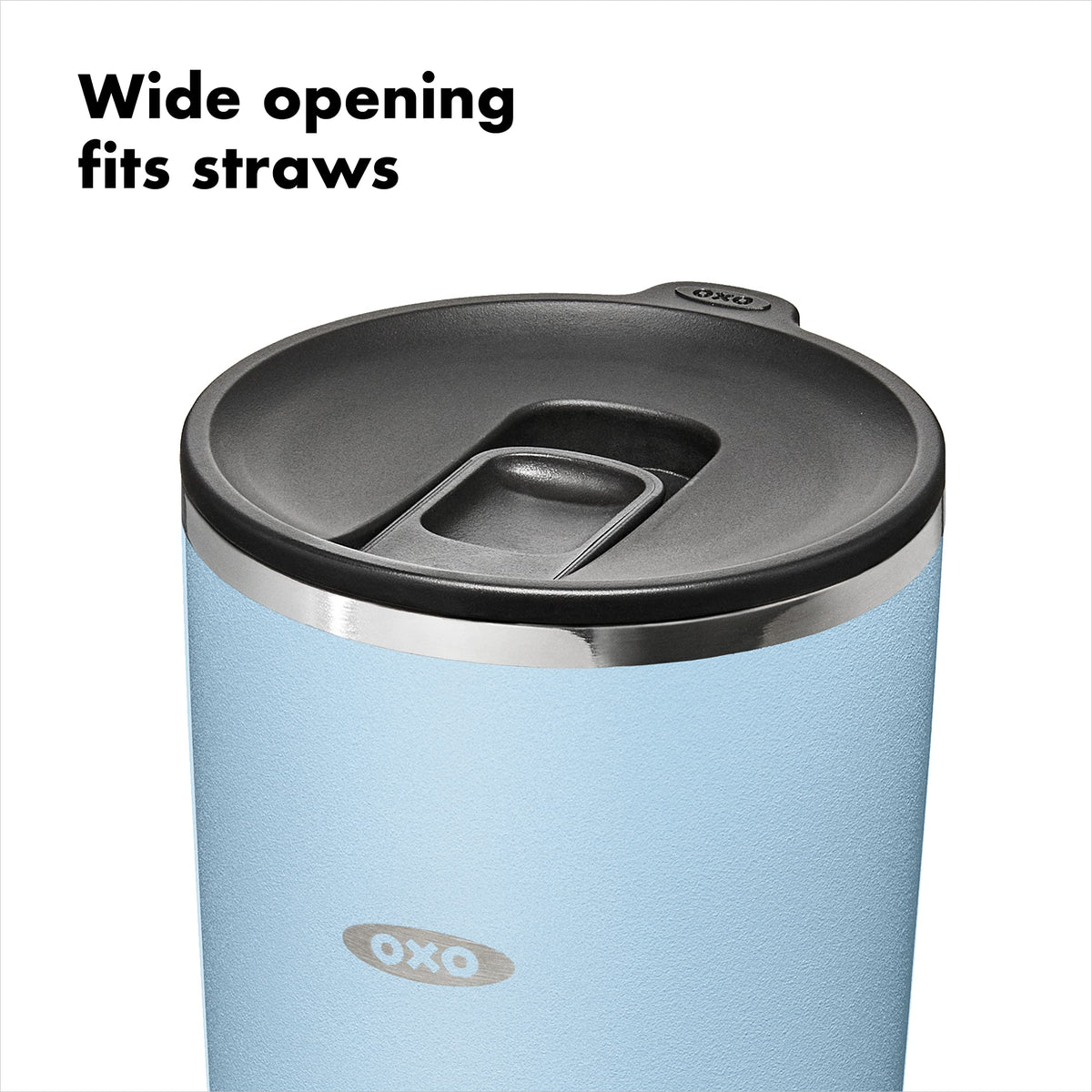 OXO Strive 20oz Insulated Tumbler with Sliding Lid - Topaz Blue