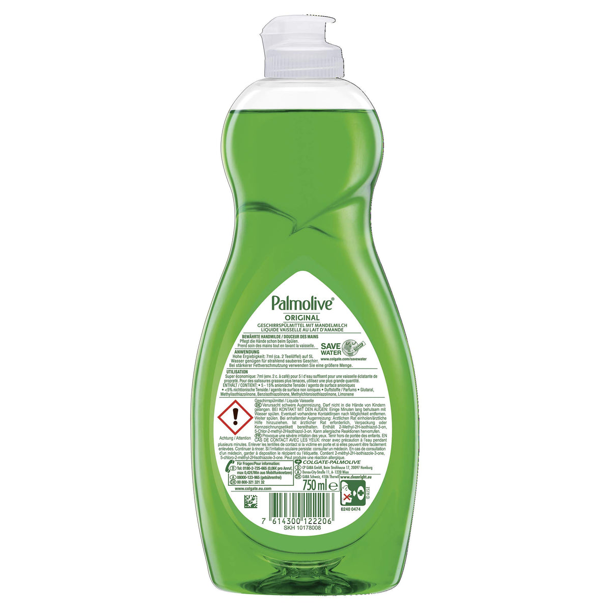 Colgate Palmolive Washing Up Liquid Original 750Ml Pack of 5 X 750 Ml