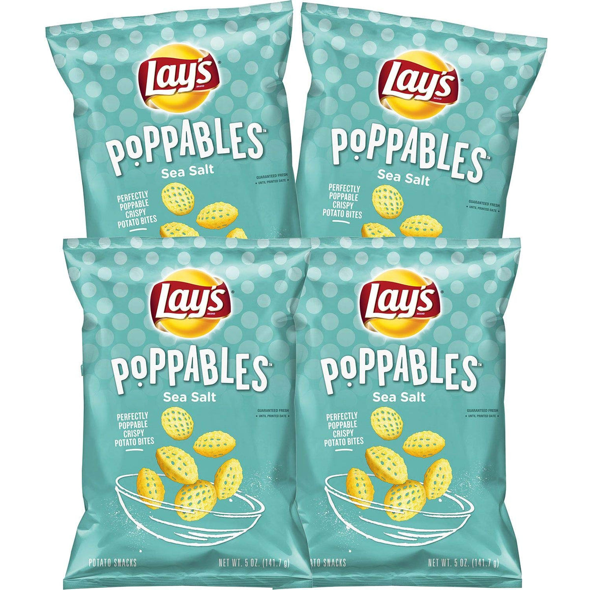 An Item of Lay's Poppables Sea Salted Crispy Potato Chips (5 oz, 4 ct.) - Pack of 1