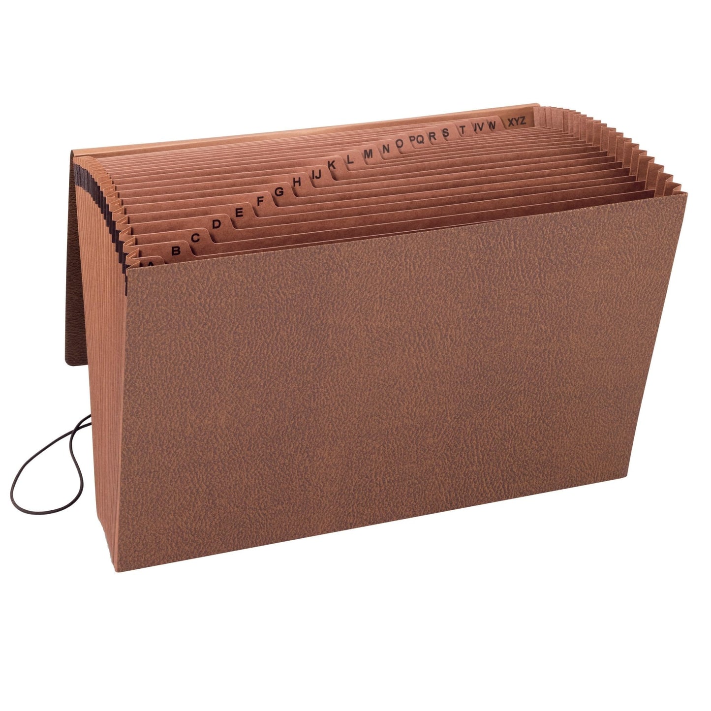 Smead TUFF Expanding File, 21 Pockets, Alphabetic (A-Z), Flap and Cord Closure, Legal Size, Redrope (70320), Pack of 1