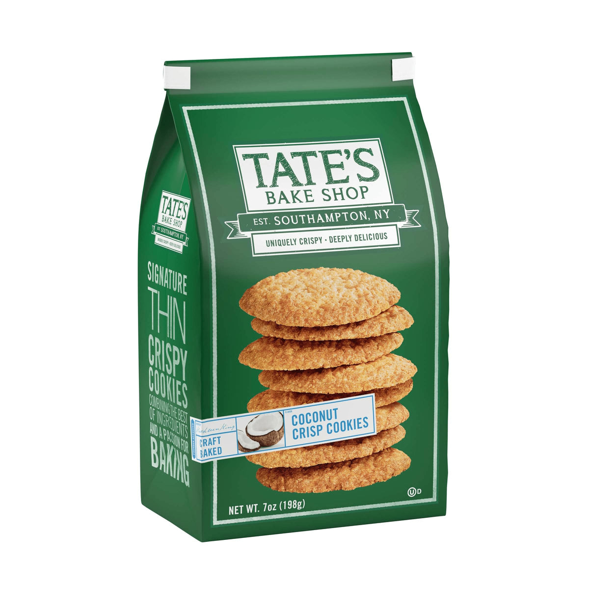 Tate's Bake Shop Coconut Crisp Cookies, 7 oz