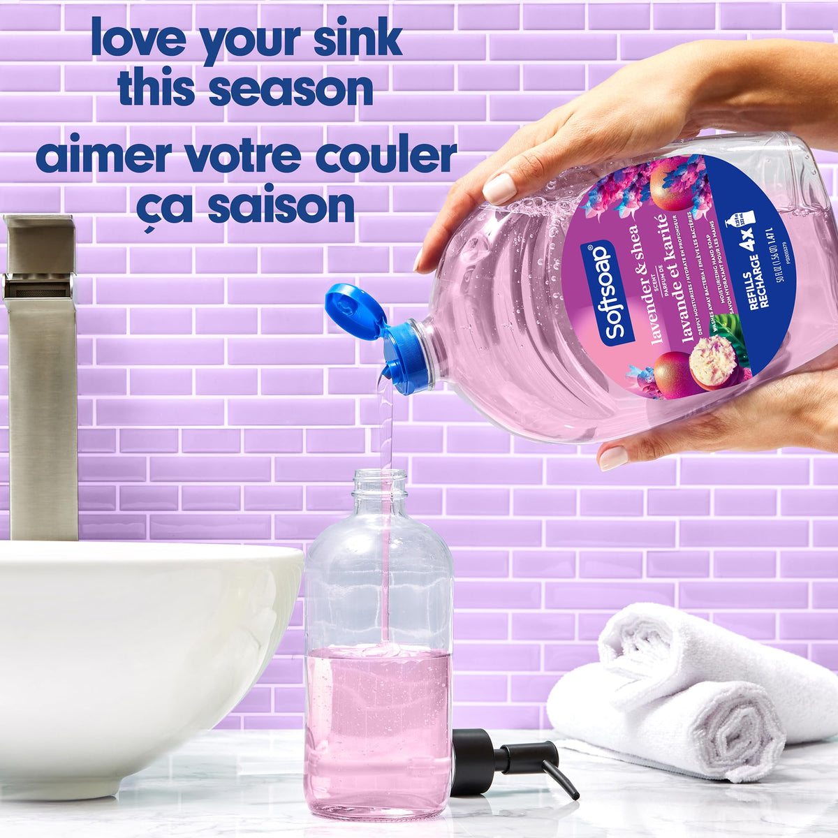 Softsoap Deeply Moisturizing Liquid Hand Soap Refill, Lavender & Shea Butter - 50 Fl. Oz