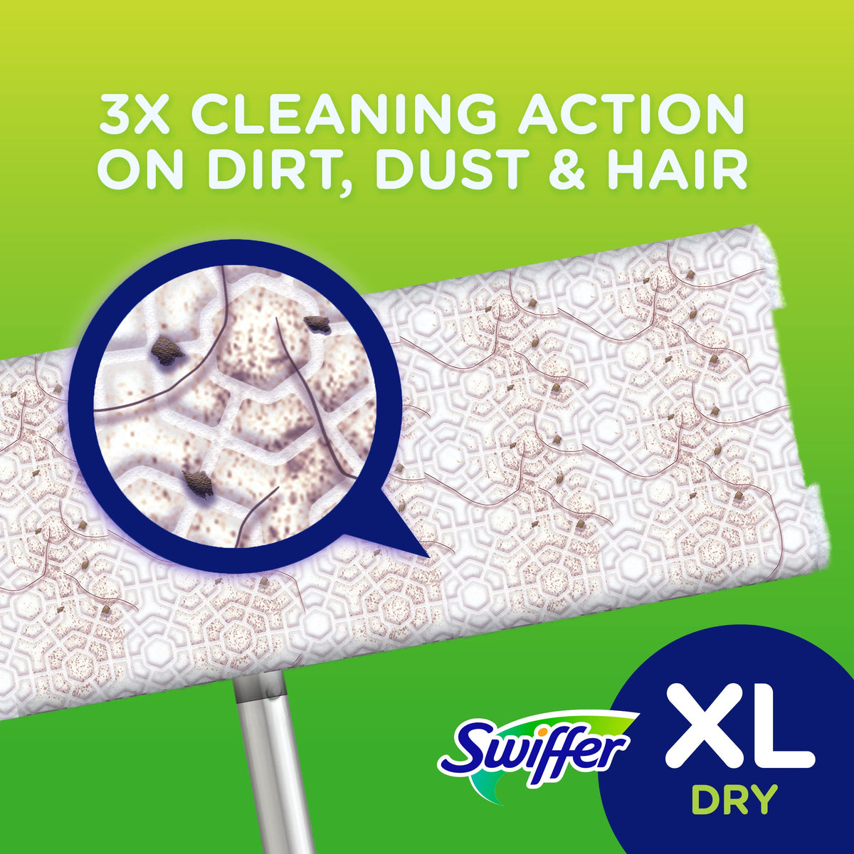 Swiffer Sweeper Dry Sweeping Pad Multi Surface Refills for X-Large Dusters Floor Mop, Unscented, 16 Count (Packaging May Vary)