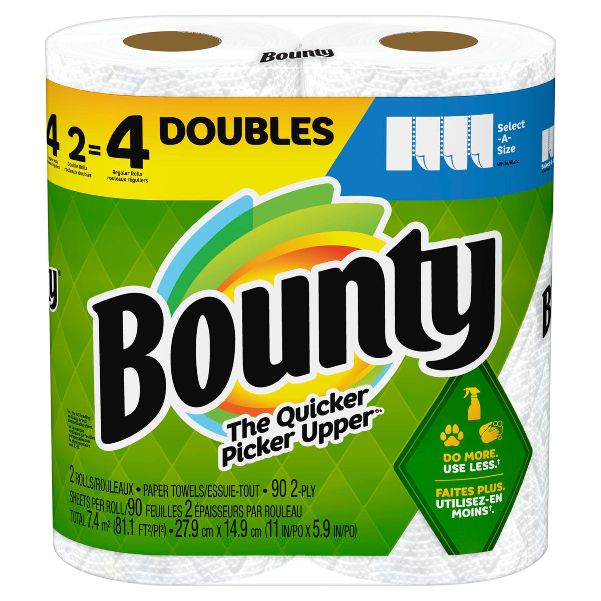 Bounty Select-A-Size Paper Towels, 2 Count