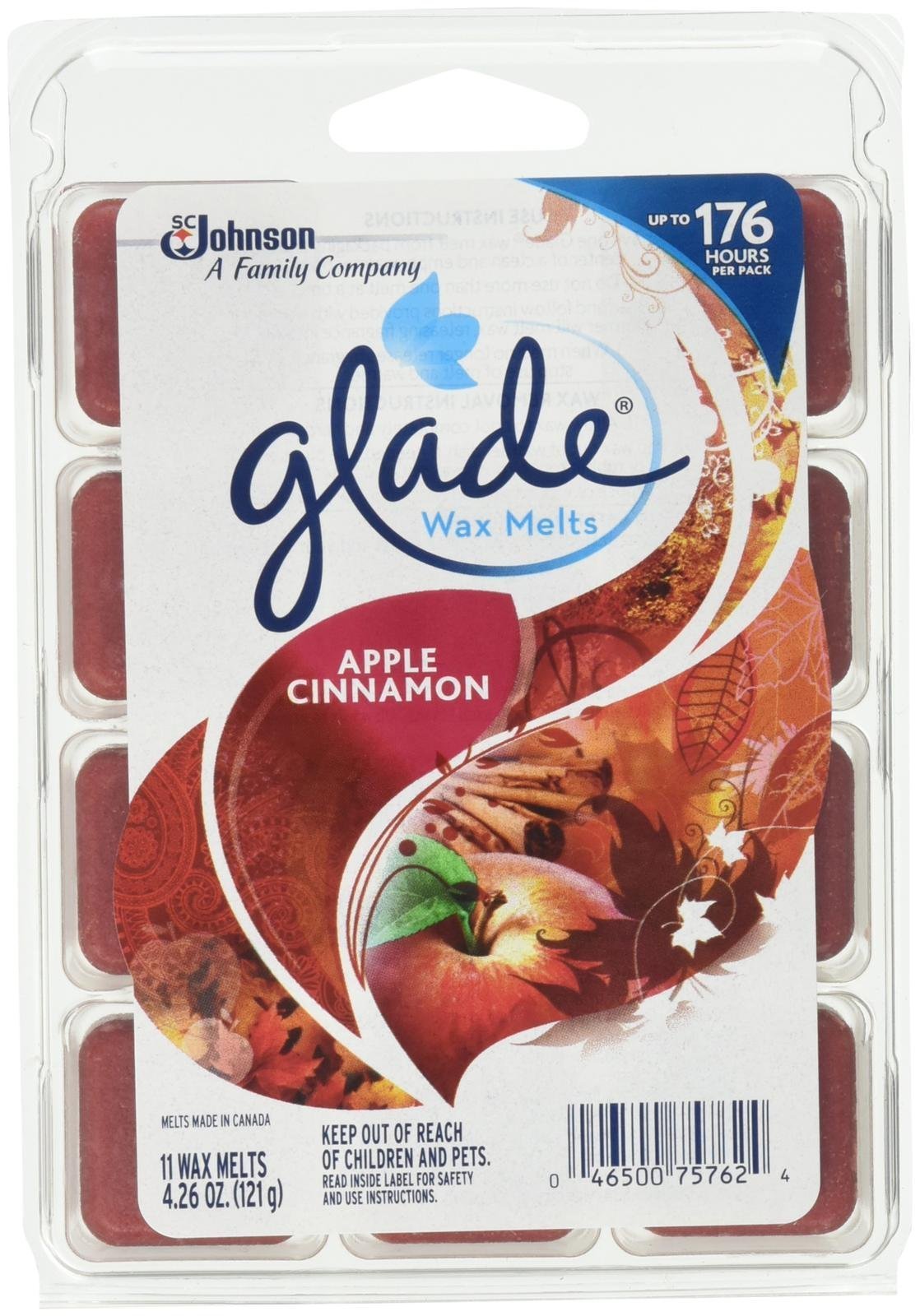 Glade Wax Melt Refill, Apple Cinnamon, 11 Count, 4.26 Ounce