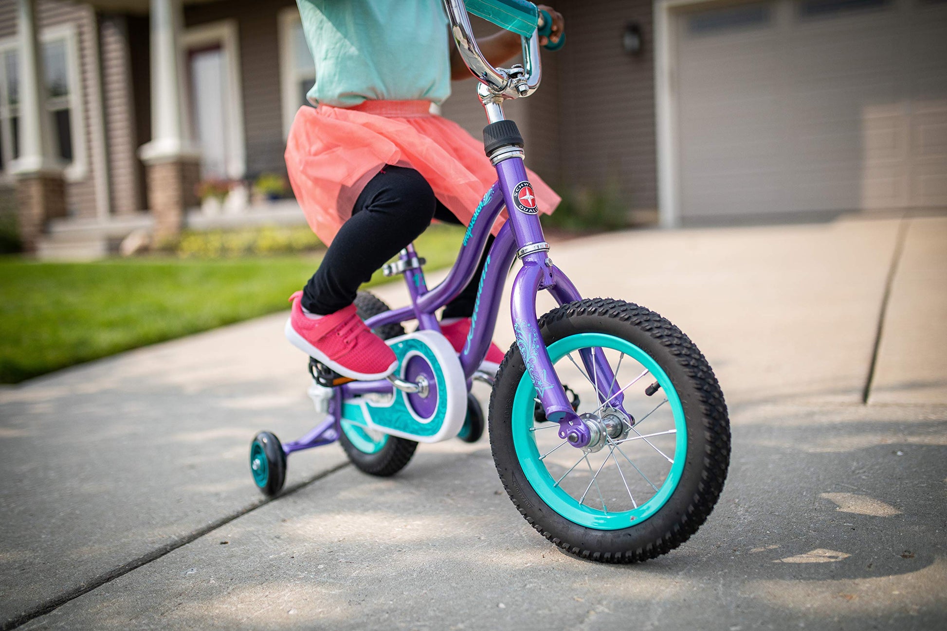 Schwinn Hopscotch Quick Build Kids Bike, 12-Inch Wheels, Smart Start Steel Frame, Easy Tool-Free Assembly, Purple