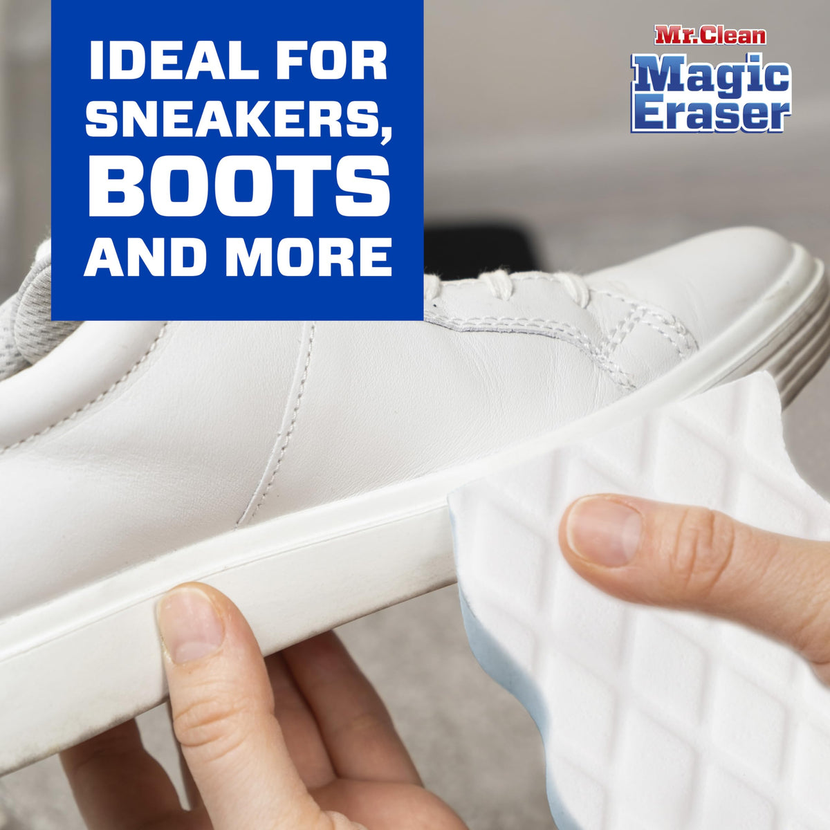 Mr. Clean Magic Eraser Extra Durable, Shoe Cleaner, Cleaner Pads with Durafoam, 10 Count