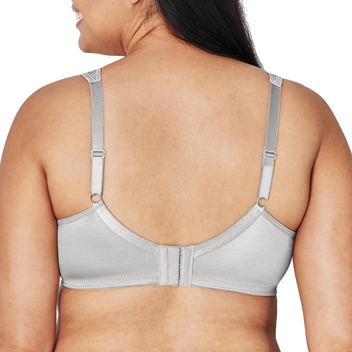 Playtex Women's 18-Hour Ultimate Lift Wireless Full-Coverage Everyday Comfort Bra, Crystal Grey, 40DD
