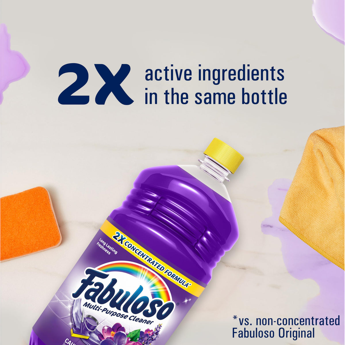Fabuloso All Purpose Cleaner Refill, Lavender, 405.6 Oz (16.9 Oz, 24 Pack) - Bulk Cleaning Supplies Bundle - Multi-Surface Cleaner, Mopping Solution - Office Supplies (153105)