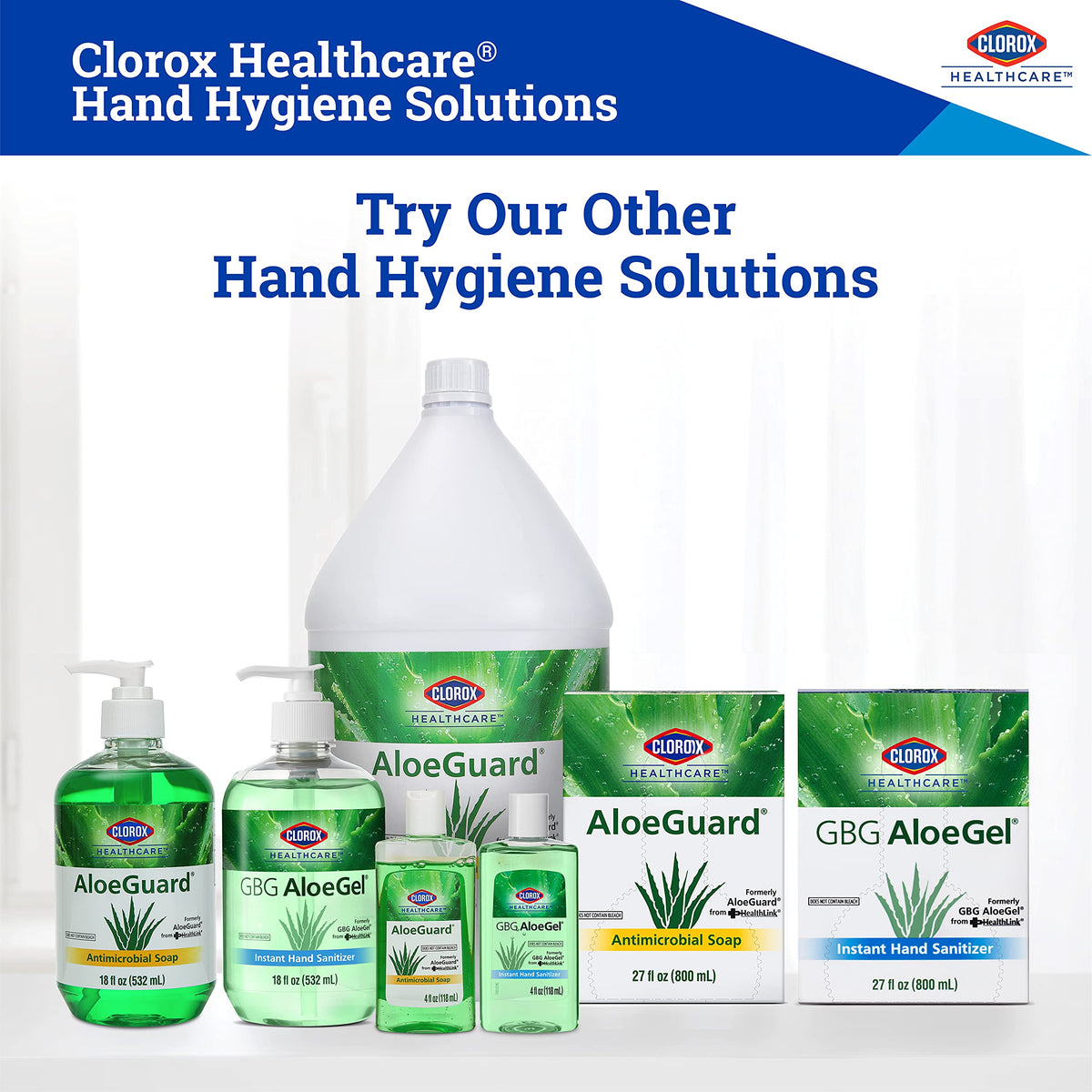 CLOROX Healthcare AloeGuard Antimicrobial Hand Soap for Healthcare Professionals - Liquid Hand Wash for Everyday Use with Aloe Vera to Soothe & Moisturize Hands, 18 Fl Oz - 12 Pack