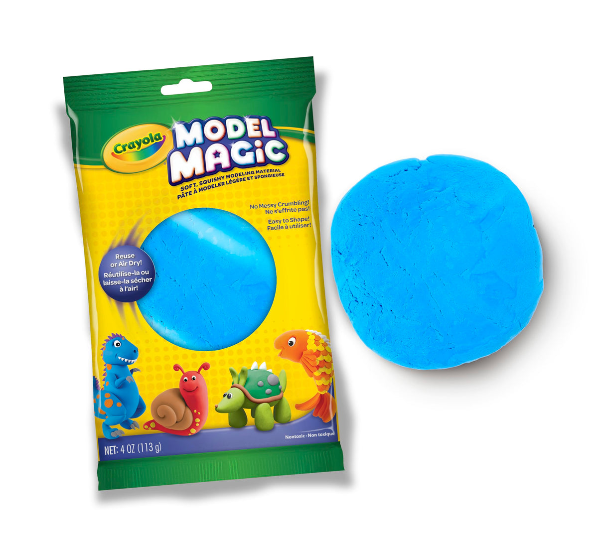 Crayola Model Magic Modeling Compound, Blue, 4 oz. Pouch