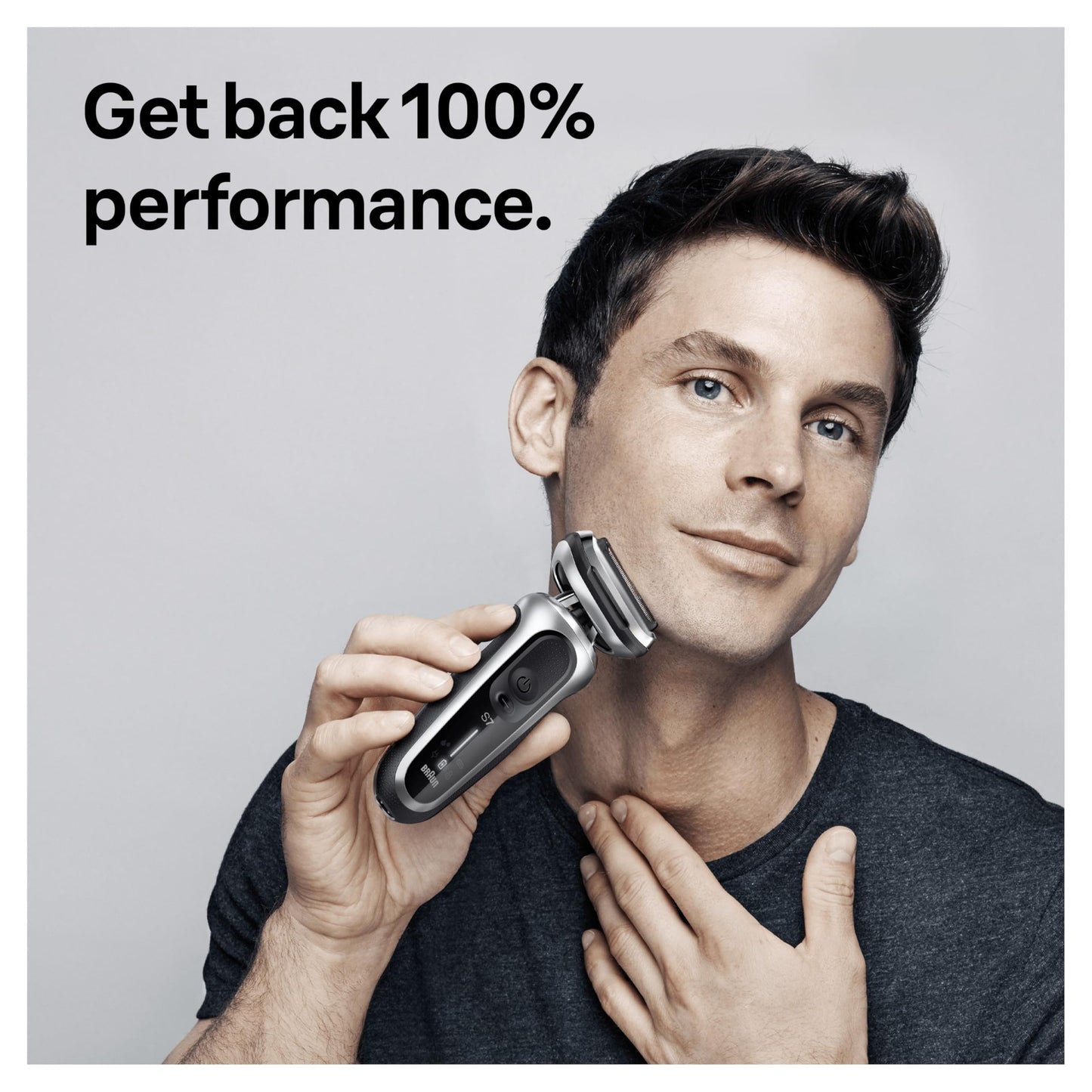 Braun Series 7 Electric Shaver Replacement Head, Easily Attach Your Shaver Head, Compatible with New Generation Series 7 Shavers, 73S, Silver