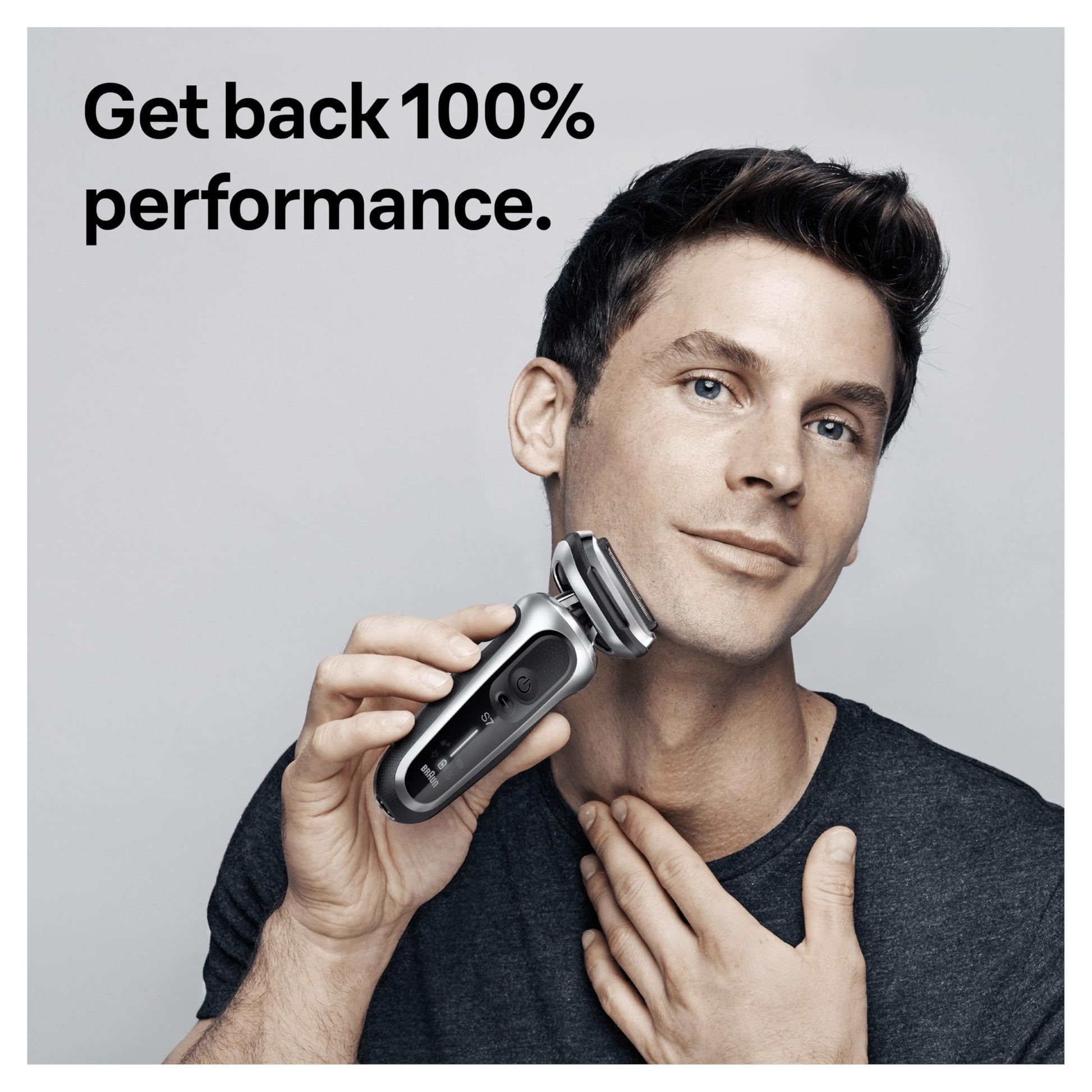 Braun Series 7 Electric Shaver Replacement Head, Easily Attach Your Shaver Head, Compatible with New Generation Series 7 Shavers, 73S, Silver