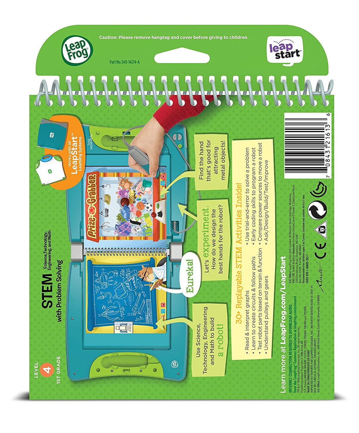 LeapFrog LeapStart 1st Grade Activity Book: STEM (Science, Technology, Engineering, Math) and Problem Solving