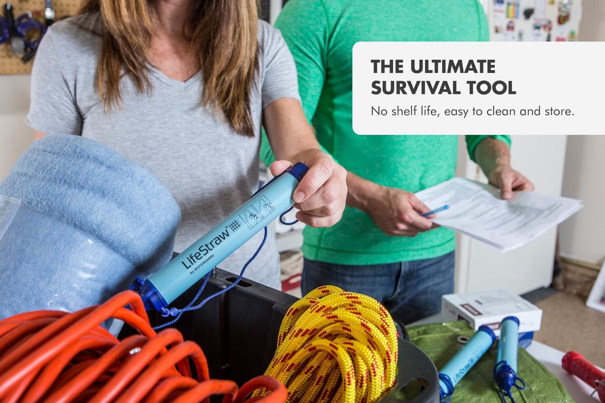 LifeStraw Personal Water Purifier for Hiking, Camping, Travel, and Emergency Preparedness