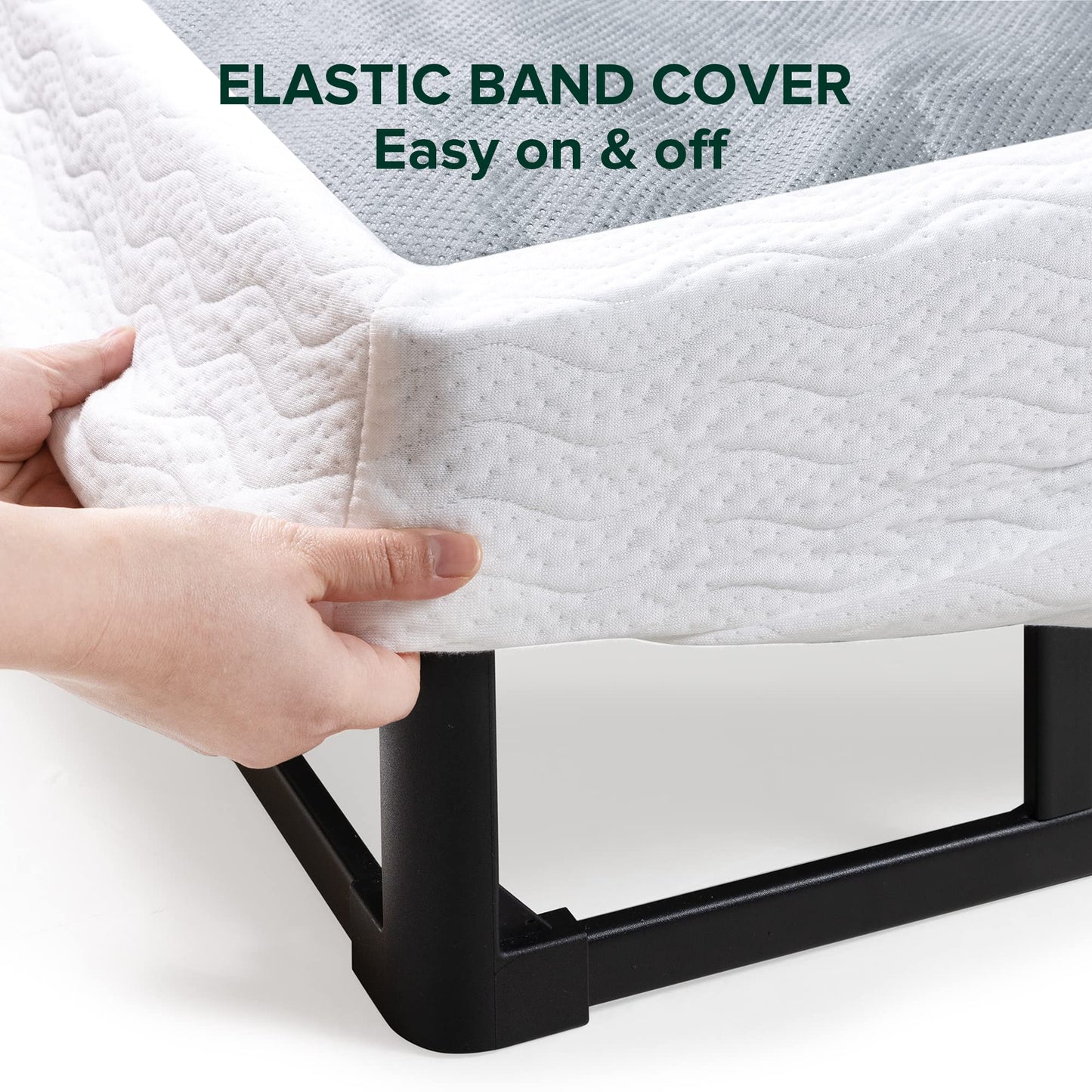 ZINUS 9 Inch Metal Smart Box Spring with Quick Assembly, Mattress Foundation, Strong Metal Frame, Easy Assembly, California King