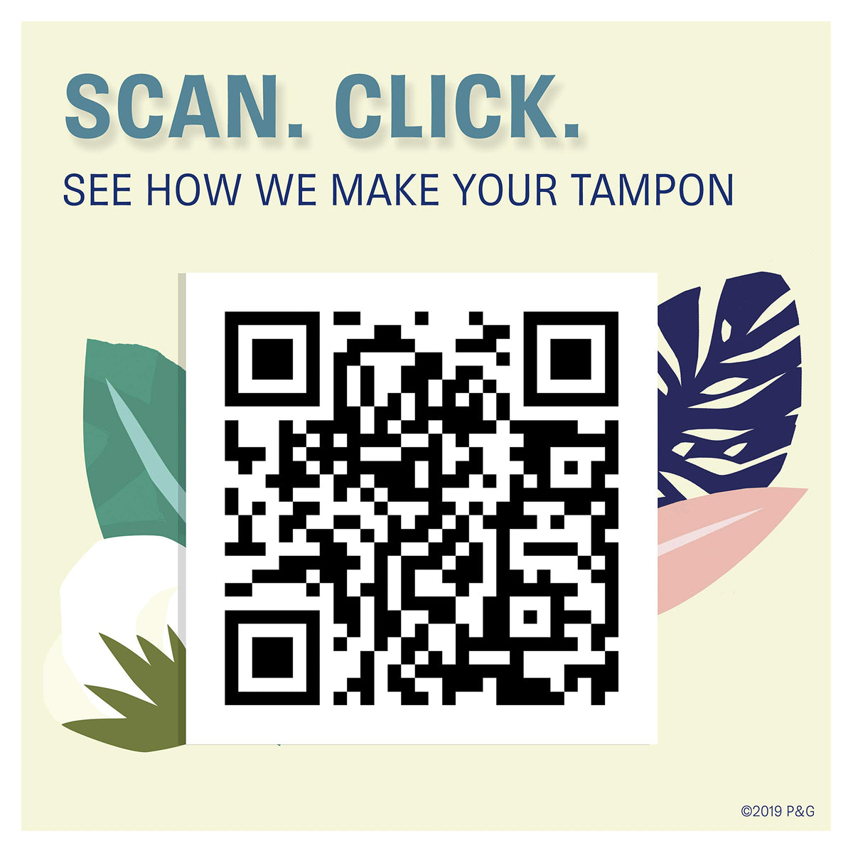 Tampax Pure 100% Organic Cotton Core Regular Absorbency Tampons - 16 ct