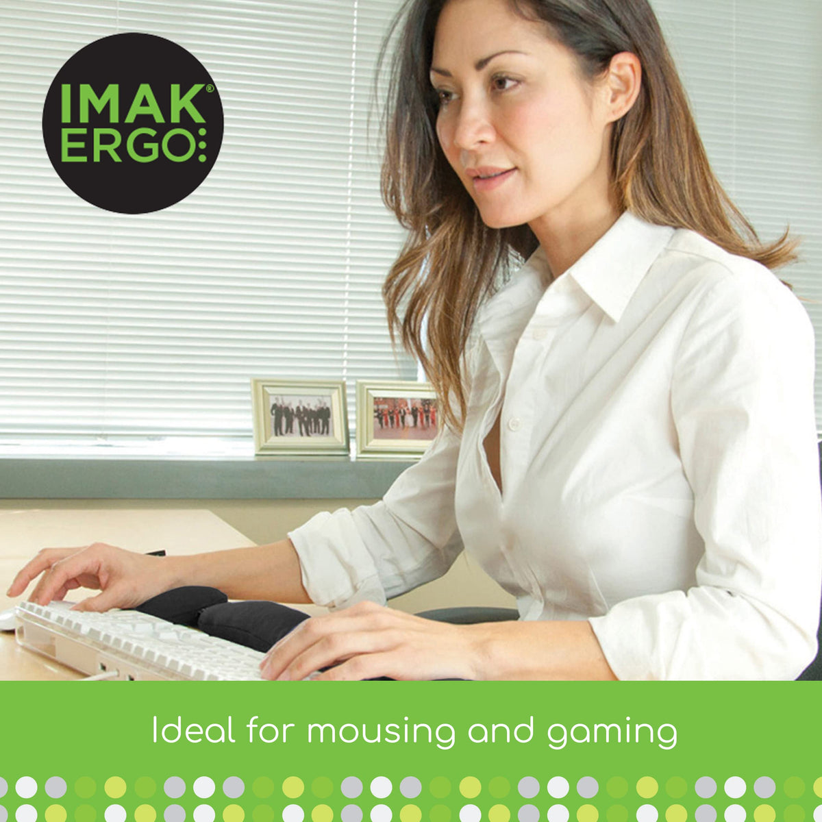 Imak A10165 Wrist Cushion - Black (D132) (IMAA10165)