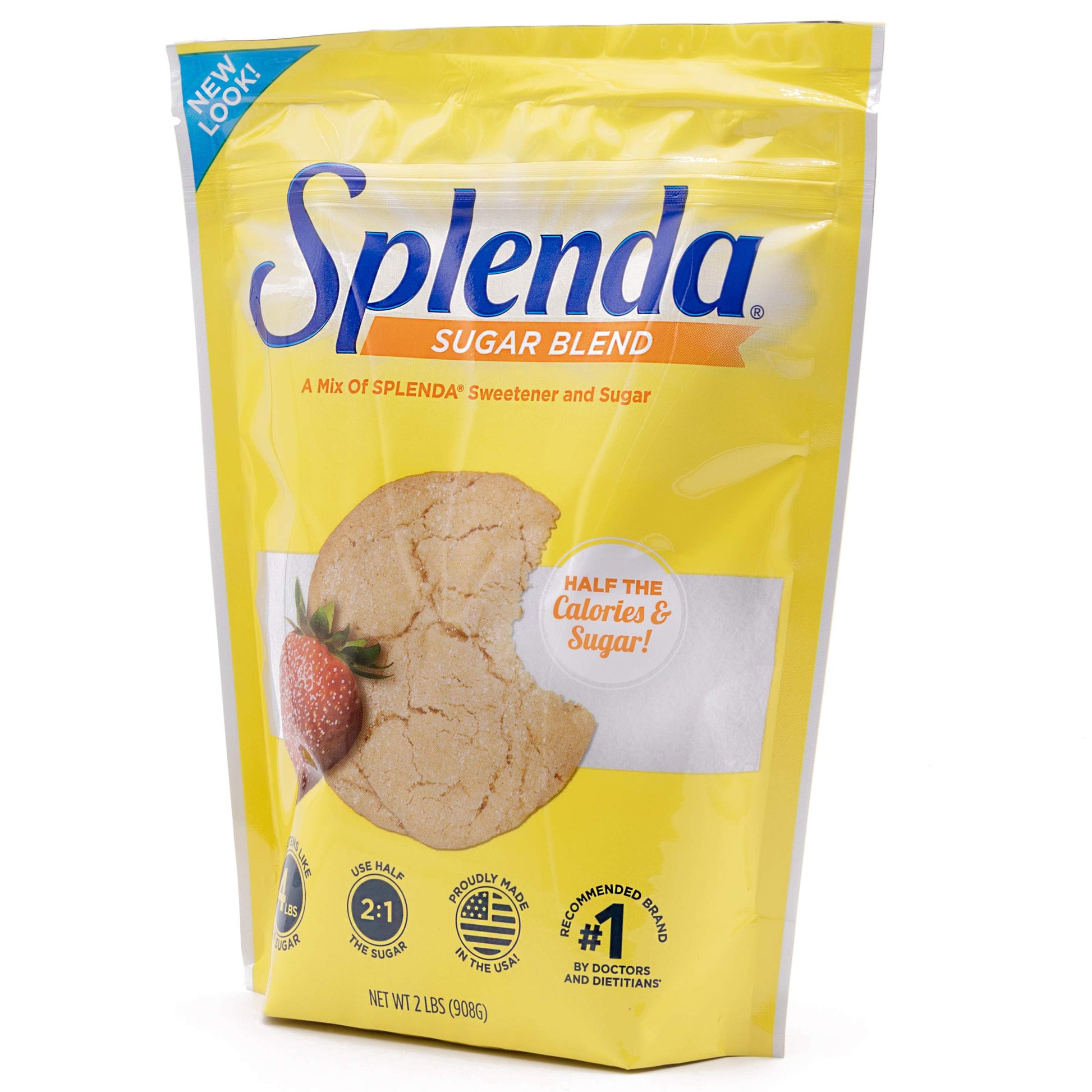 SPLENDA Low Calorie Sweetener for Baking Resealable Bag, Sugar Blend, 32 Ounce (Pack of 2)