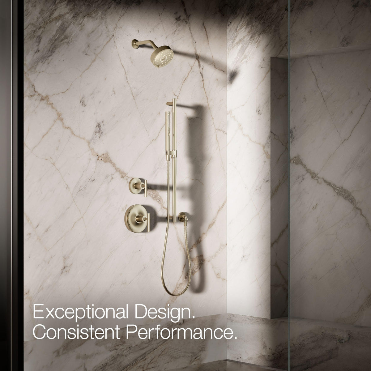 Kohler 21335-G-BV Shift®+ Round two-function handshower, 1.75 gpm, Vibrant Brushed Bronze