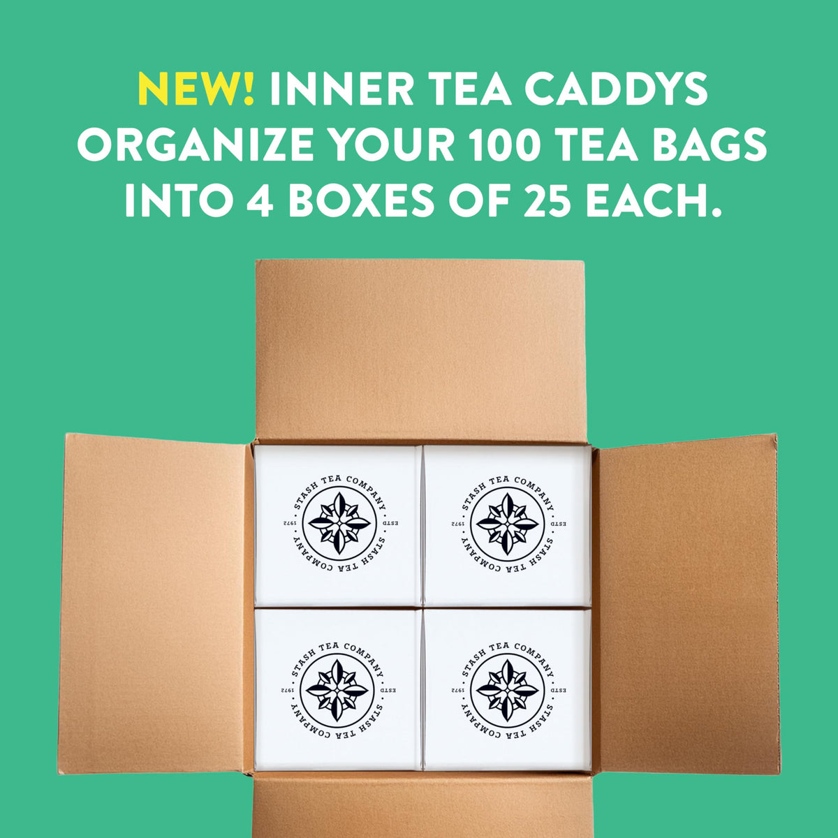 Stash Tea Ginger Peach Green Tea & Matcha Blend, Box of 100 Tea Bags (Packaging May Vary)