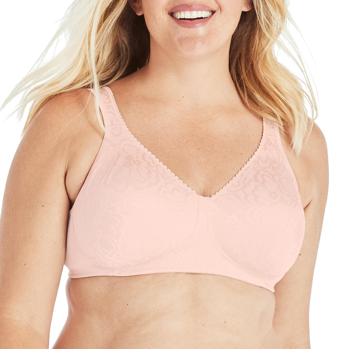 Playtex Women's 18-Hour Ultimate Lift Wireless Full-Coverage Bra, Single, Sandshell/Sandshell, 2-Pack, 36D