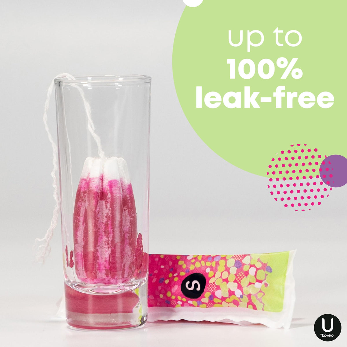 U by Kotex Click Compact Tampons, Super Absorbency, Unscented, 45 Count