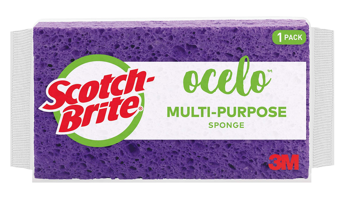 Scotch-Brite ocelo Sponge , Assorted Colors, Large pack of 12