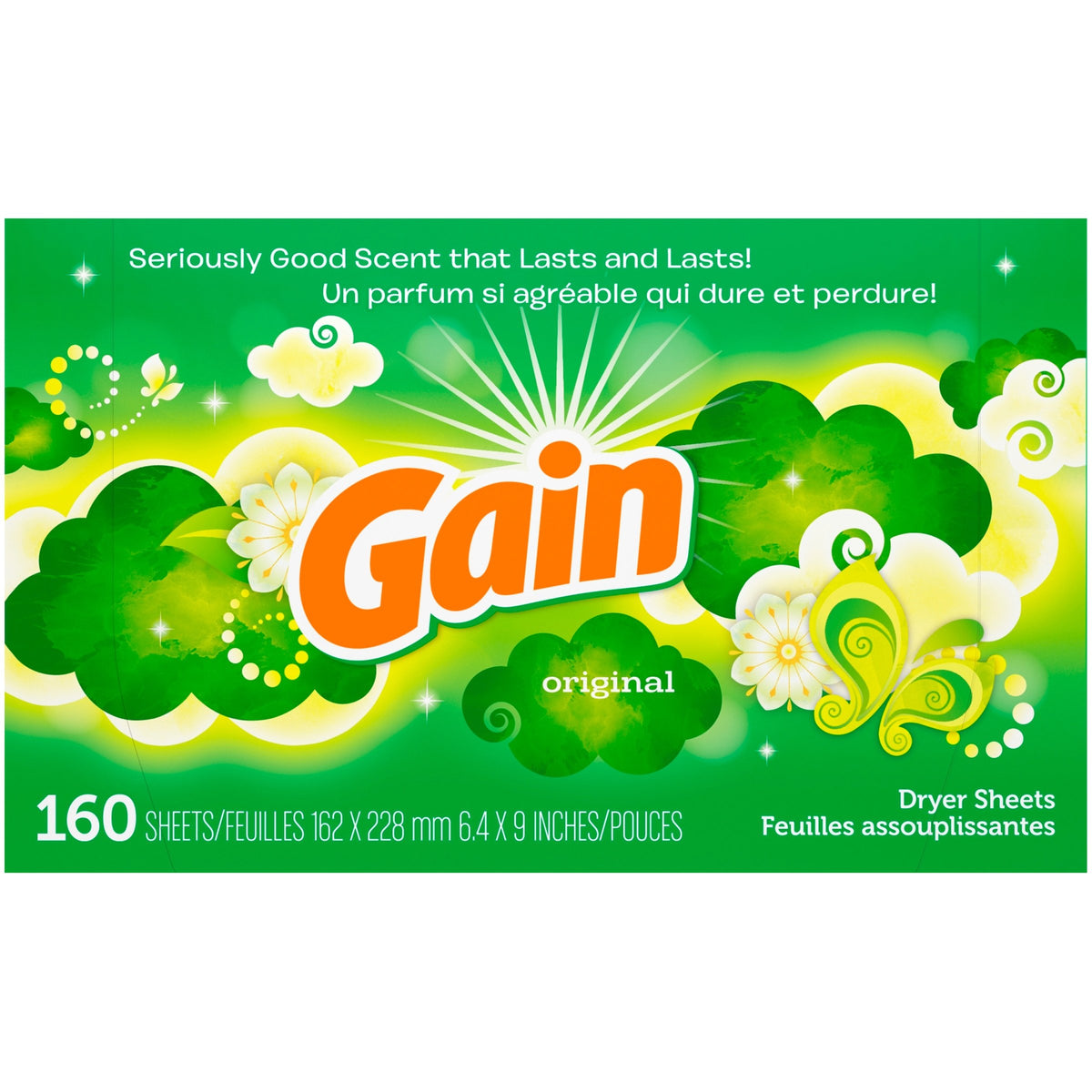 Gain Dryer Sheets - Original - 160 ct