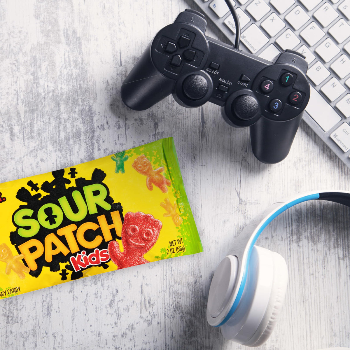 SOUR PATCH KIDS Soft & Chewy Candy, Bulk Candy, 24 - 2 oz Bags