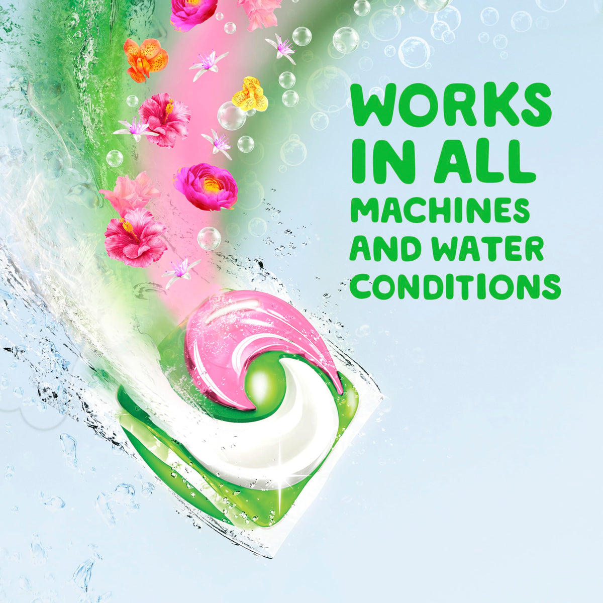 Gain Super Sized Flings Laundry Detergent Pacs, 18 Count, Hibiscus Hula Scent