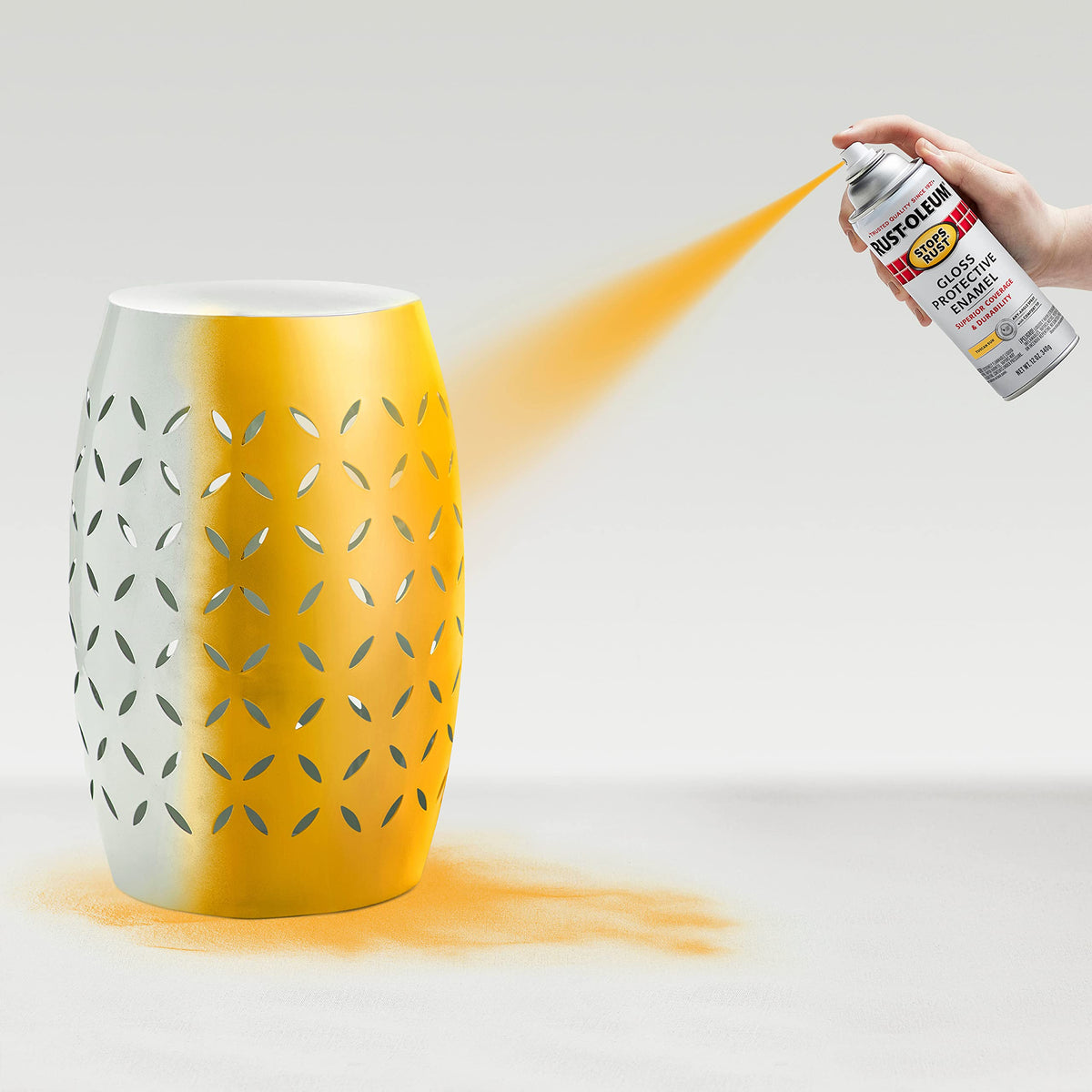 Rust-Oleum 298537 Stops Rust Spray Paint, 12 oz, Gloss Tuscan Sun