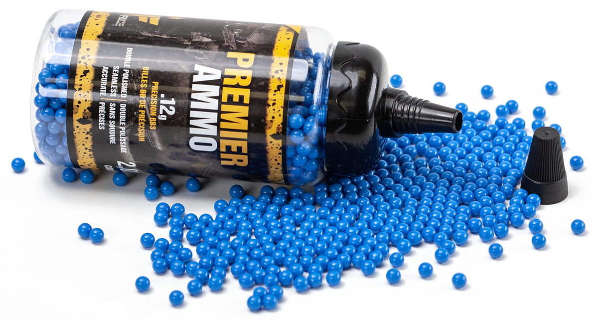 Game Face U-SAP2000 Premier .12-Gram 6mm Camo Airsoft BBs (2000-Count), Blue