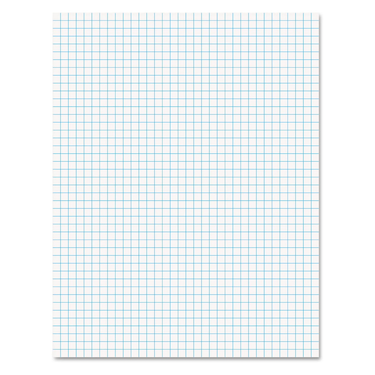 Ampad 8 1/2 x 11 Inches White Quad Pad, 4 Square Inch, 50 Sheets, 1 Each (22-030C)