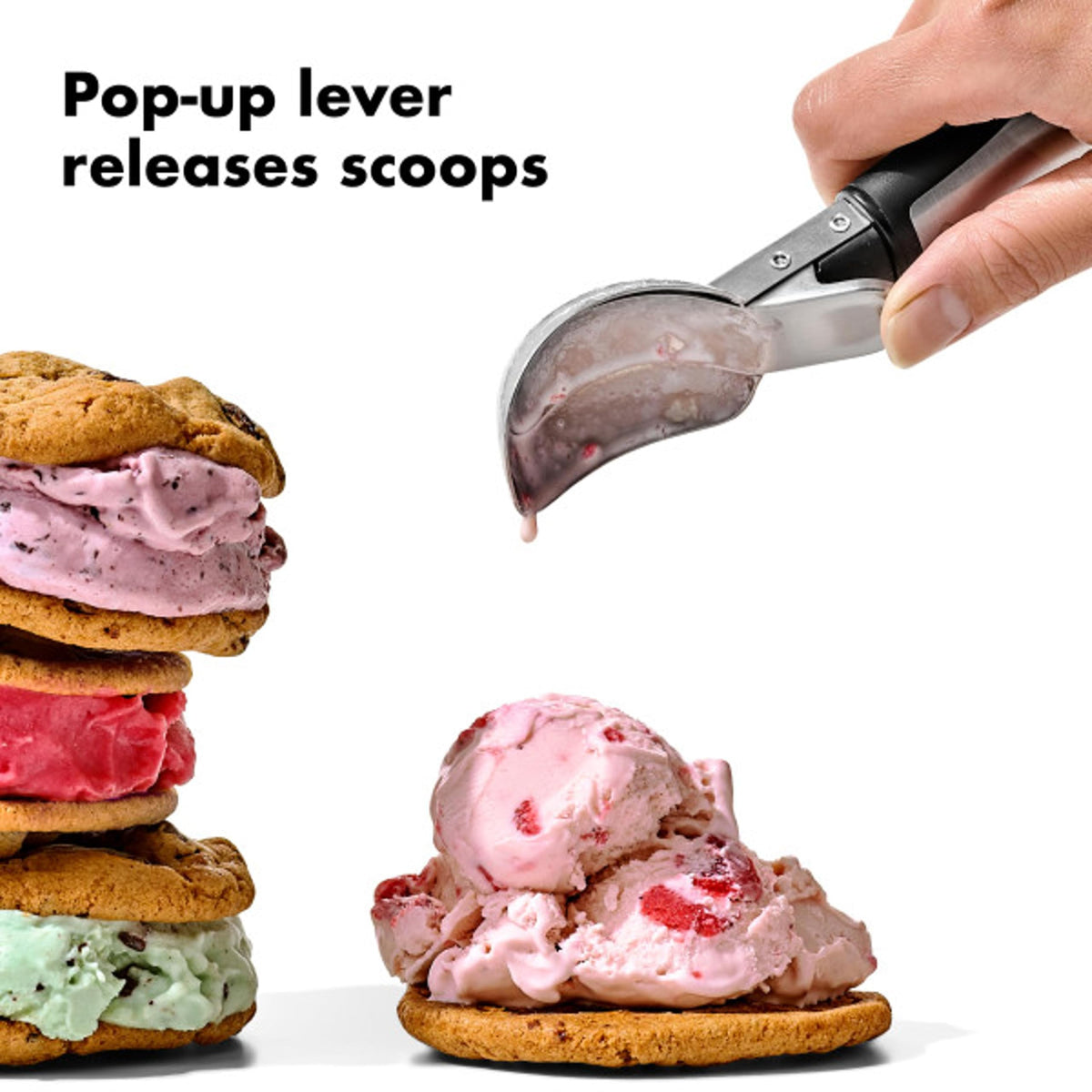 OXO Steel Lever Ice Cream Scoop