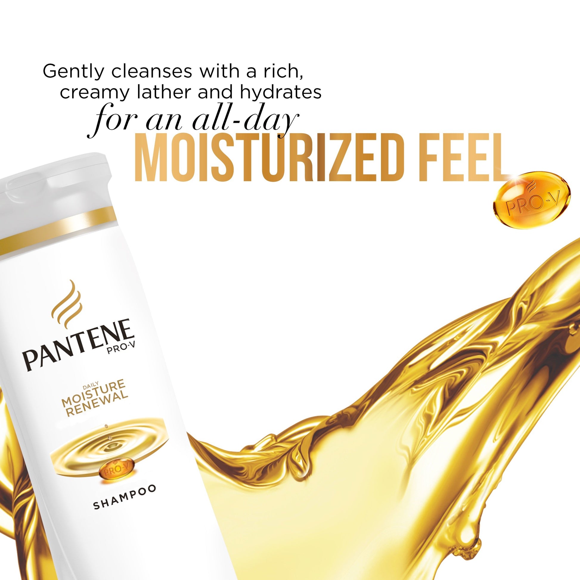 Pantene Pro-V Shampoo, Daily Moisture Renewal, 12.6 Ounce