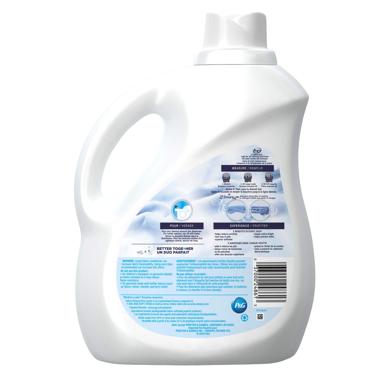 Downy Ultra Free & Gentle Liquid Fabric Conditioner (Fabric Softener), 120 Loads, 103 fl oz (Packaging May Vary)