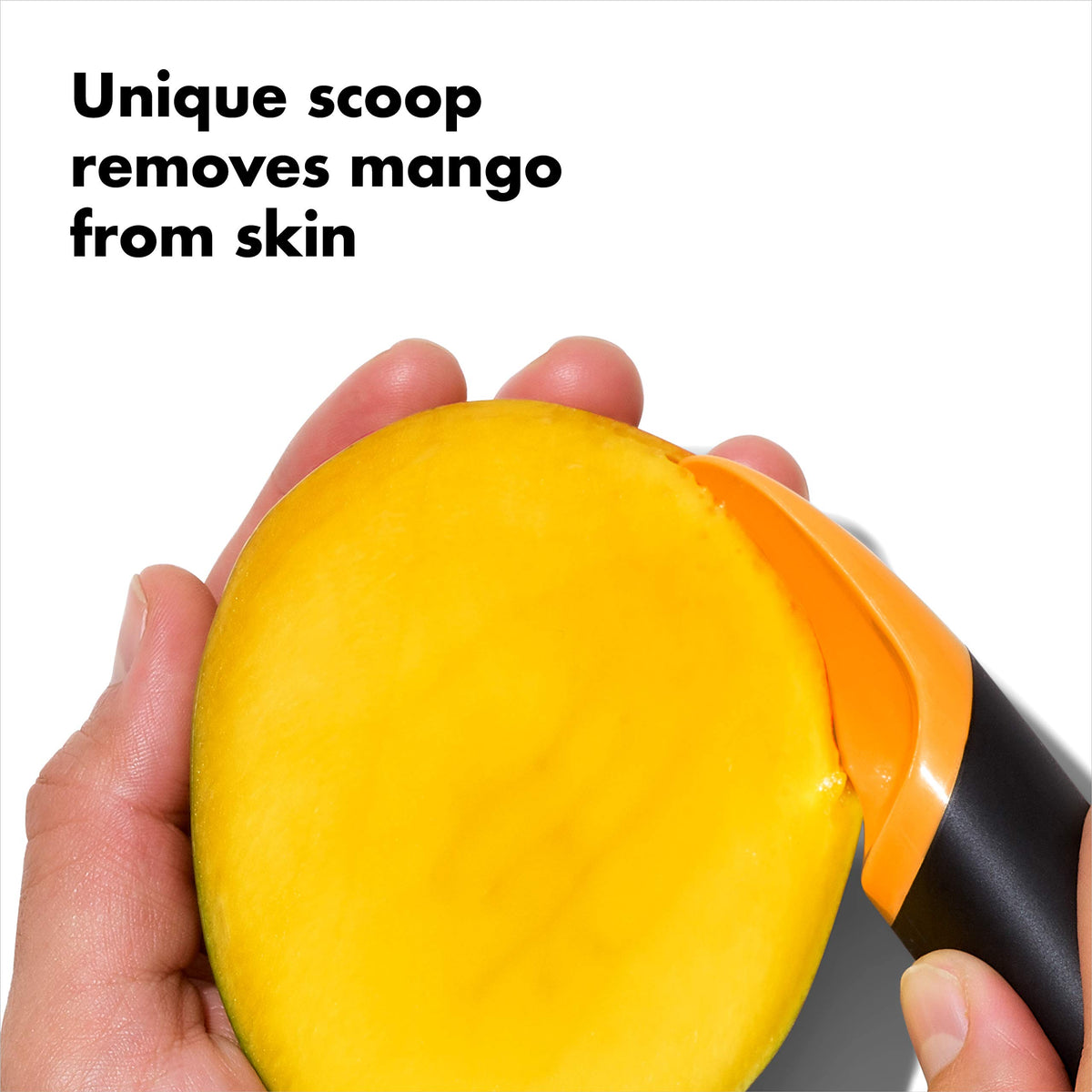 OXO Good Grips Mango Slicer with Scoop,Orange 1 x 1.5 x 7"