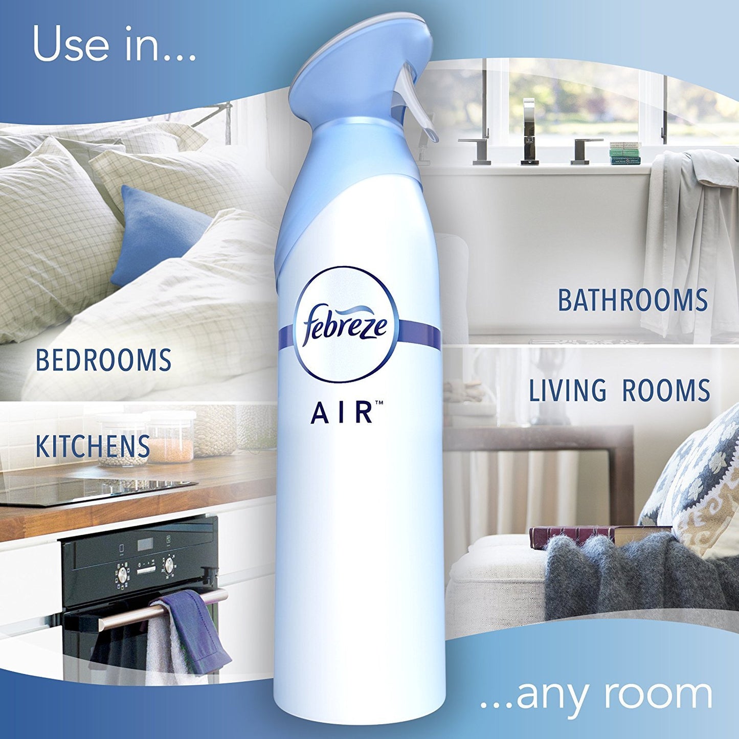 Febreze Air Refresher - With Downy April Fresh Scent - With NEW OdorClear Technology - Net Wt. 8.8 OZ (250 g) Per Bottle - Pack of 2 Bottles